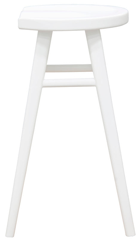 Scandinavian Timber Kitchen Counter Stool (White) Hot on Sale