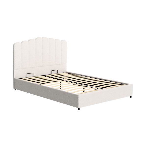 Artiss Bed Frame Queen Size Boucle FION For Discount