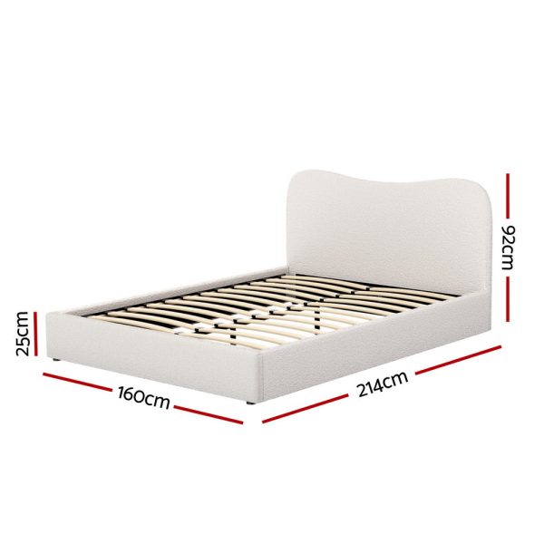 Artiss Bed Frame Queen Size Boucle DARA Online Hot Sale