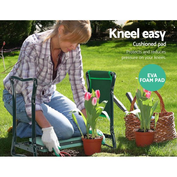 Gardeon Garden Kneeler | 3-in-1 | Padded Seat Stool | Outdoor Bench | Knee Pad | Foldable For Discount