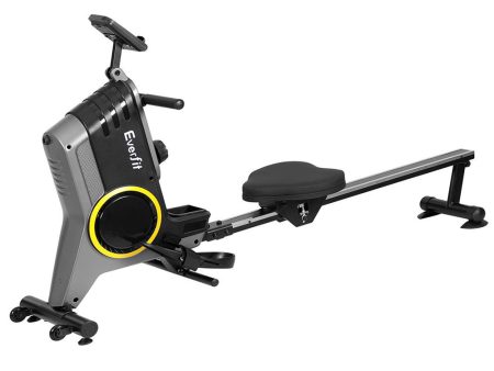 Everfit Rowing Machine 12 Levels Magnetic Rower Fitness Gym Cardio Workout Supply