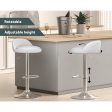 Artiss 4x Bar Stools PU Leather Gas Lift White Cheap