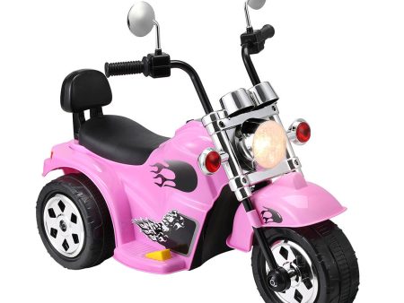 Rigo Kids Ride On Car | Motorcycle Motorbike | Electric Toys | Horn Music | 6V | Pink For Sale