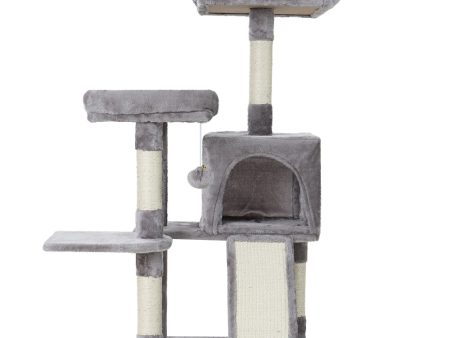 i.Pet Cat Tree Tower 103cm | Wood Scratching Post & Condo Supply