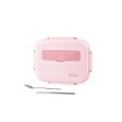 Kylin 304 Stainless Steel 5 Divided Smile Small Lunch Box With Soup Pot - Pink | Small Smile Lunch Box Cheap