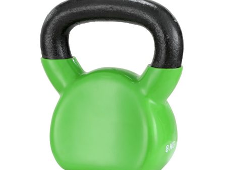 Everfit 8kg Kettlebell Set Weightlifting Bench Dumbbells Kettle Bell Gym Home For Discount