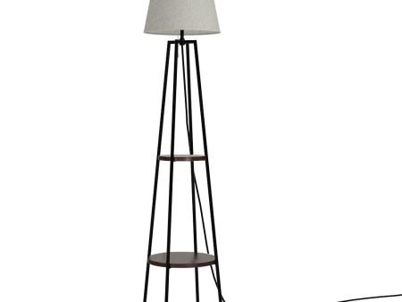 Artiss Floor Lamp 2 Tier Shelf Storage LED Light Stand Home Living Room Upright Discount