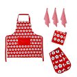 Red Cotton Kitchen Set | IDC Homewares 6-Piece Cotton Bud Sale