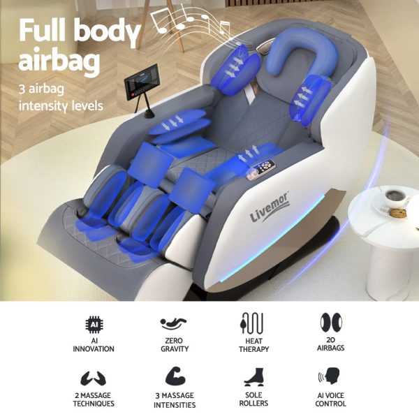 Livemor Massage Chair Electric Recliner Home Massager Beryl Sale