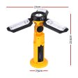 Giantz Work Light Rechargeable USB Cordless LED Lamp Hook Rotation Folding on Sale