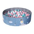 Keezi Kids Ball Pool Pit Toddler Play Foldable Child Playhouse Storage Bag Blue For Discount