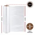 500mm x 400m Stretch Film Pallet Shrink Wrap 5 Rolls Package Use Plastic Clear Fashion