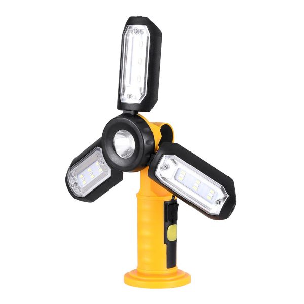 Giantz Work Light Rechargeable USB Cordless LED Lamp Hook Rotation Folding on Sale