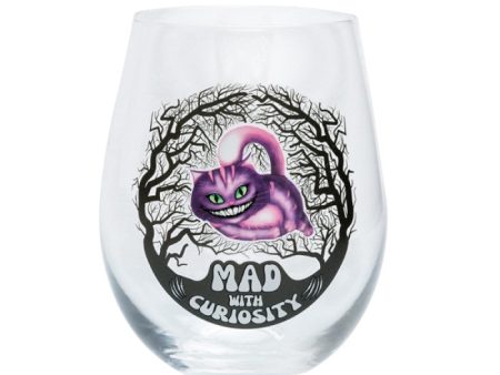 Mad Cat Stemless Wine Glass | Whimsical Cat-Inspired Stemware Fashion