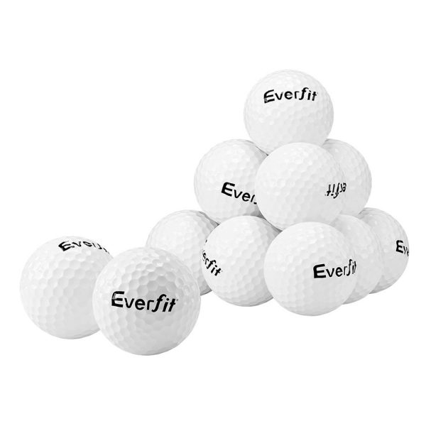 Everfit 12Pcs Golf Ball Set Reusable Distance Golf Balls Practice Training Online Hot Sale