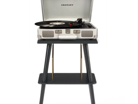 Crosley Cruiser Bluetooth Portable Turntable | White Sands | Crosley Entertainment Stand Bundle Online Hot Sale