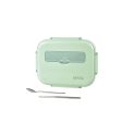 Kylin 304 Stainless Steel 5 Divided Smile Large Lunch Box With Soup Pot - Green | Smile Lunch Box Fashion