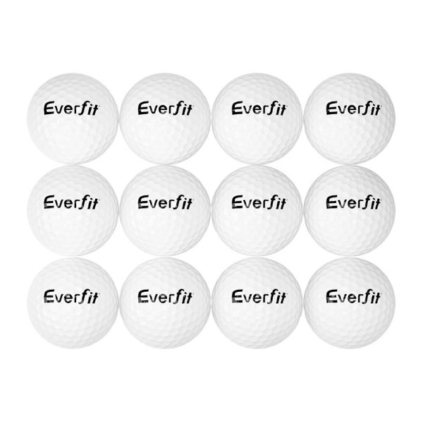 Everfit 12Pcs Golf Ball Set Reusable Distance Golf Balls Practice Training Online Hot Sale