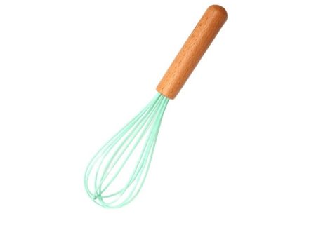 Justcook Silicon Whisk with Wood Handle | Perfect for Whipping and Baking Discount