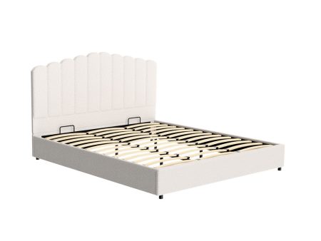 Artiss Bed Frame King Size Boucle FION For Sale