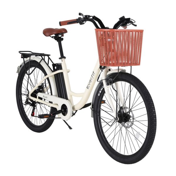 Everfit 26  Electric Bike City Bicycle eBike e-Bike Commuter w  Battery WH Online now