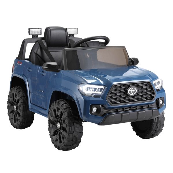 Kids Electric Ride On Car Toyota Tacoma Off Road Jeep Toy Cars Remote 12V Blue Supply