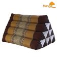 Thai Triangle Pillow Backrest Cushion Kapok Filled Brown Online Sale