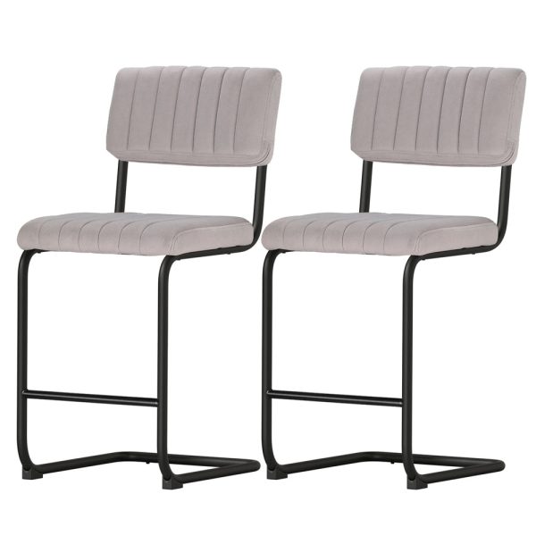 Artiss 2x Bar Stools Velvet Chairs Online