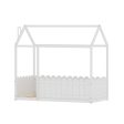 Artiss Bed Frame Wooden Kids House Single Frame White KORI on Sale