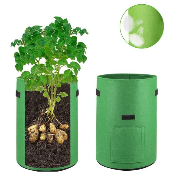 5-Pack 5 Gallons Plant Grow Bag | Potato Container Pots with Handles | Garden Planter Sale