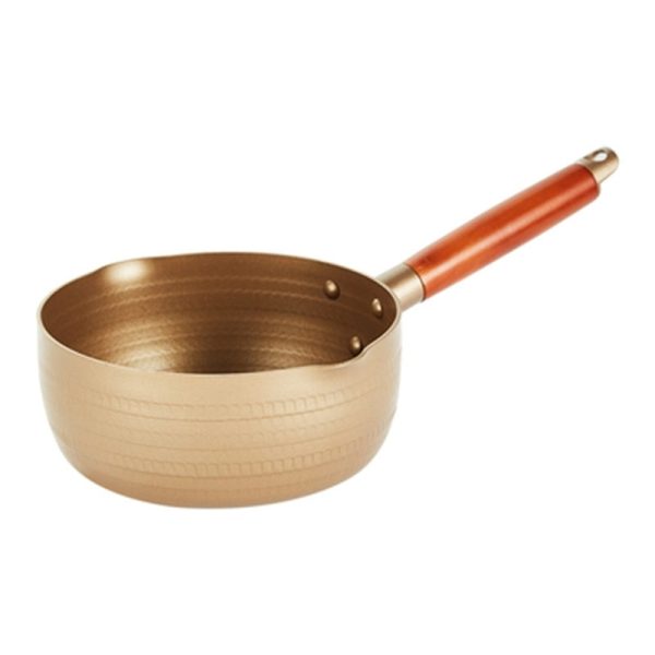 Justcook Japanese-style Lightweight Aluminum Golden Snow Pot Saucepan 18cm | Golden Snow Pot Saucepan (18cm) For Sale