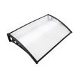 Instahut Window Door Awning 1mx1.5m Transparent Hollow Sheet Plastic Frame Online