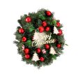 Jingle Jollys Christmas Wreath 40CM Xmas Garland Baubles Ornaments Party Decor For Cheap