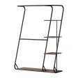 Artiss Clothes Rack Coat Stand 172cm 4-Tier Walnut Hot on Sale