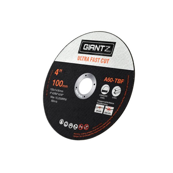 Giantz 25-Piece Cutting Discs 4  100mm,Giantz 25pcs 4  Cutting Discs 100mm Angle Grinder Thin Cut Off Wheel for Metal Online now