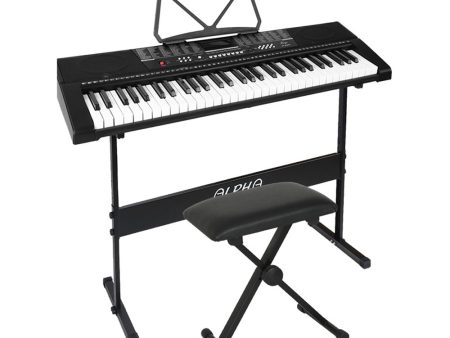 Alpha 61 Keys Electronic Piano Keyboard Digital Electric w  Stand Stool Speaker Online Hot Sale