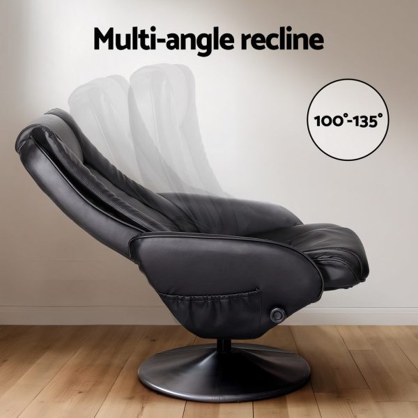 Artiss Recliner Chair Electric Heated Massage Chairs Faux Leather Cobble Supply