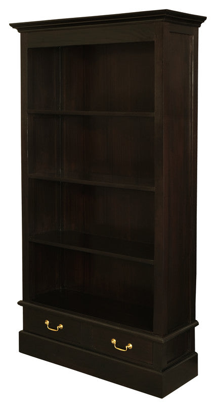 Tasmania 2 Drawer Bookcase (Chocolate) Cheap