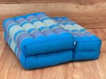 3-Fold Zafu Meditation Cushion Set Blue Medium Size Online Hot Sale