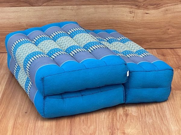 3-Fold Zafu Meditation Cushion Set Blue Medium Size Online Hot Sale