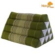 Thai Triangle Pillow Backrest Cushion Kapok Filled Green Supply