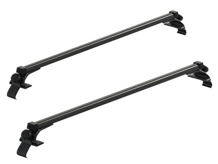 Universal Car Roof Racks Pod Aluminium Cross Bars Brackets 145cm Black For Cheap