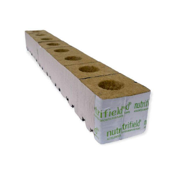 Stonewool Planting Propagation Growing Assist Block | 75x75x65mm | 8 Pack | Nutrifield Cheap