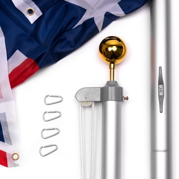 6.2M Australia Sectional Flag Pole Kit - for Outdoor Aussie Flags Discount