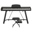 Alpha 88 Keys Electronic Piano Keyboard Digital Electric w  Stand Stool Weighted Online Sale