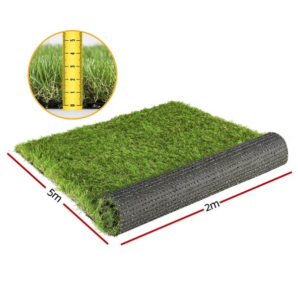 Primeturf Artificial Grass 35mm 2mx5m Synthetic Fake Lawn Turf Plastic Plant 4-coloured Sale