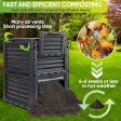 300L Large Garden Outdoor Compost Bin Composter | BPA Free Compost Barrel Sale