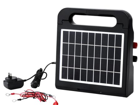 Giantz 5km Electric Fence Energiser Solar Farm 0.3J Cheap