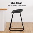 Artiss 2x Bar Stools Kitchen Dining Chairs Counter Stool PU Leather Metal Online