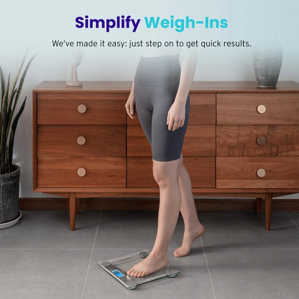 Etekcity Digital Body Weight Bathroom Scale - Silver - 2 Pack Fashion